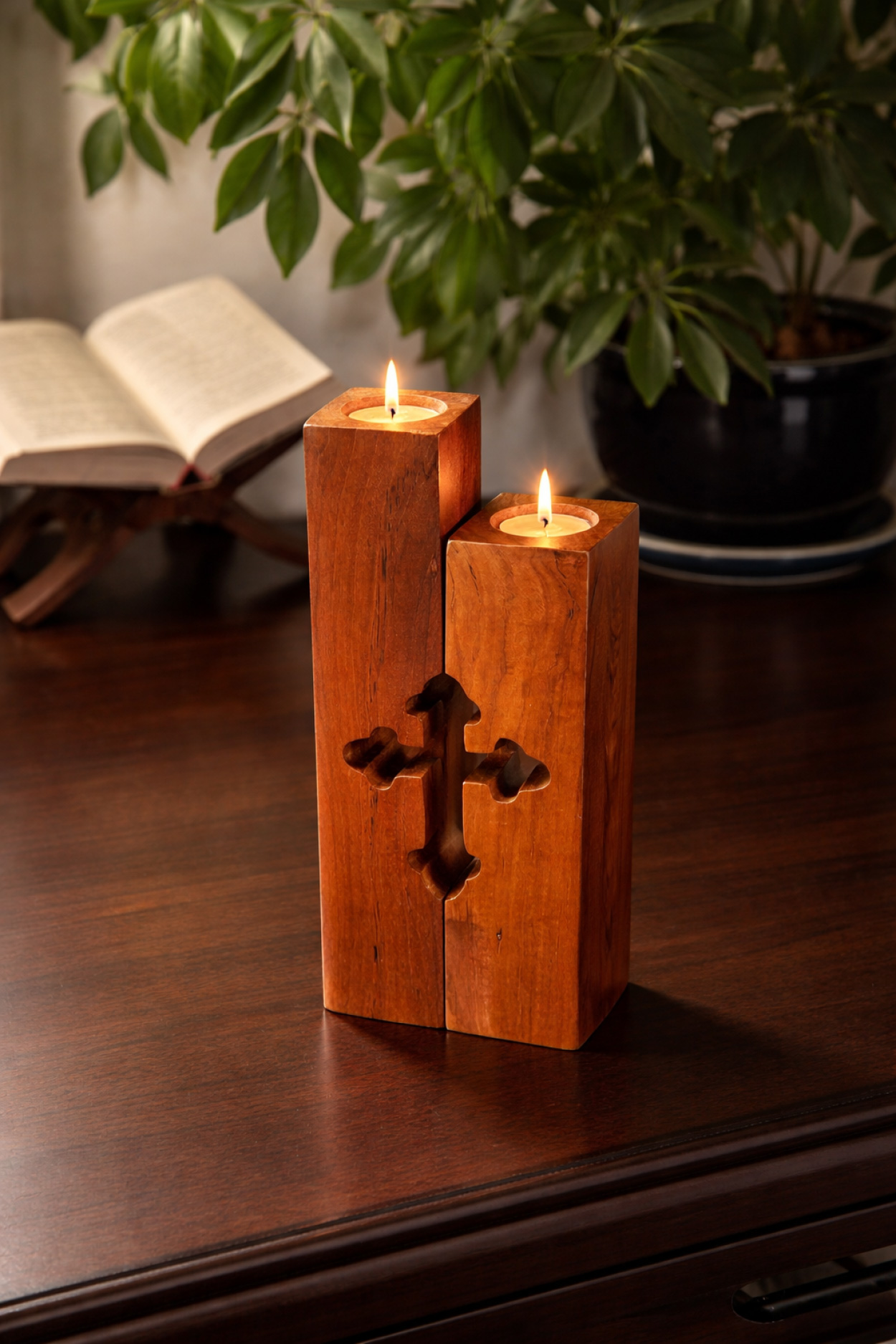 Cross Candle Holders